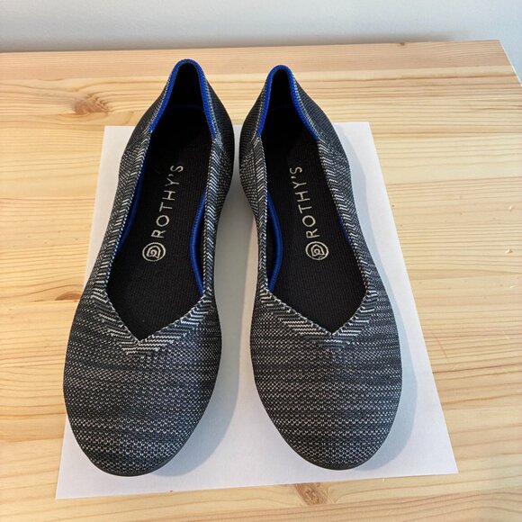 Size 10 Rothy's Granite Heather Ballet Flats - Picture 3 of 6